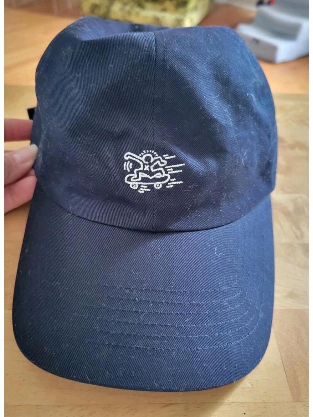Keith Haring Navy with White Baseball Cap One Size Hat